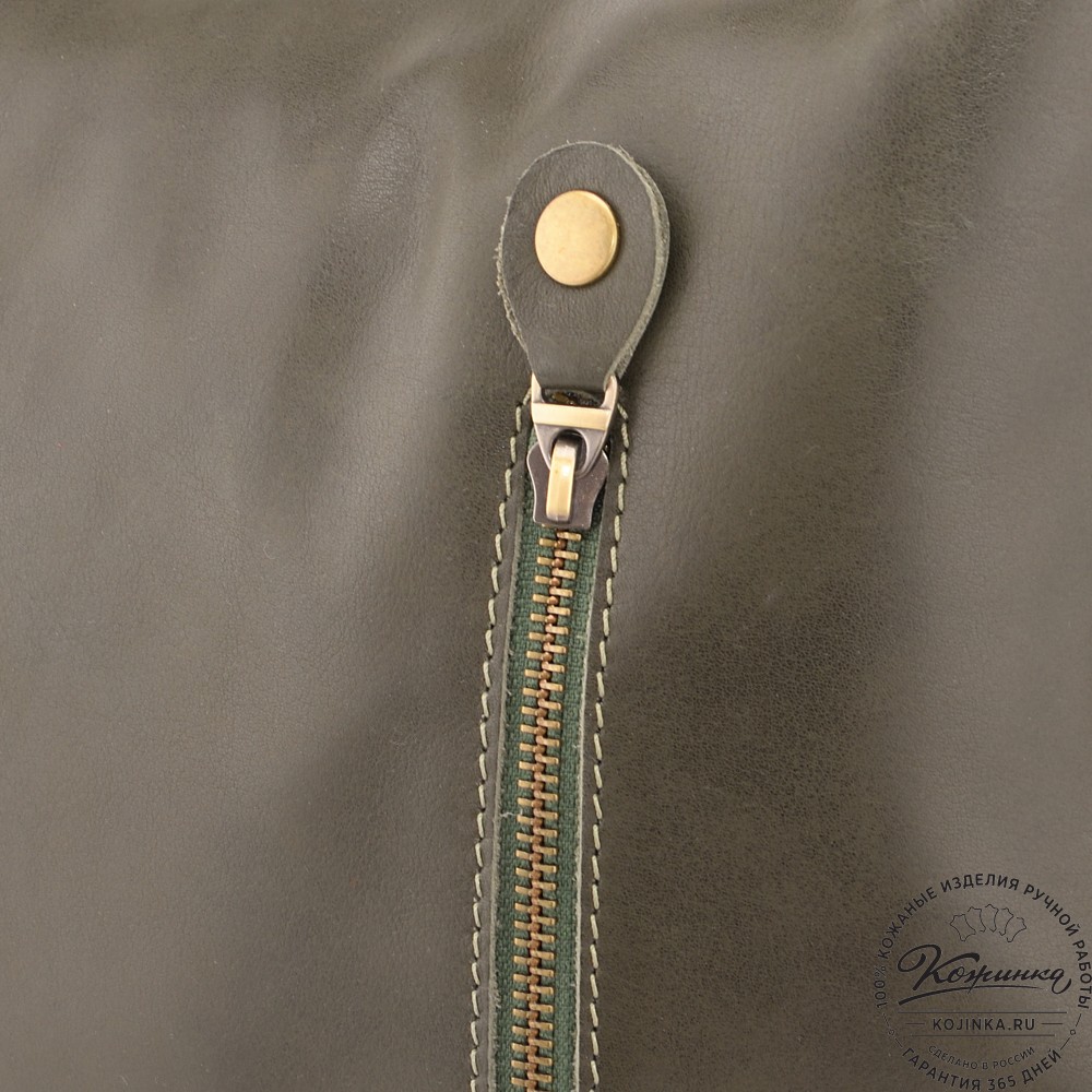  Женская кожаная сумка "Эмилия" (хаки)